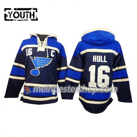 St. Louis Blues Brett Hull 16 Blau Sawyer Hooded Sweatshirt - Kinder St. Louis Blues Brett Hull 16 Blau Sawyer Hooded Sweatshirt - Kinder